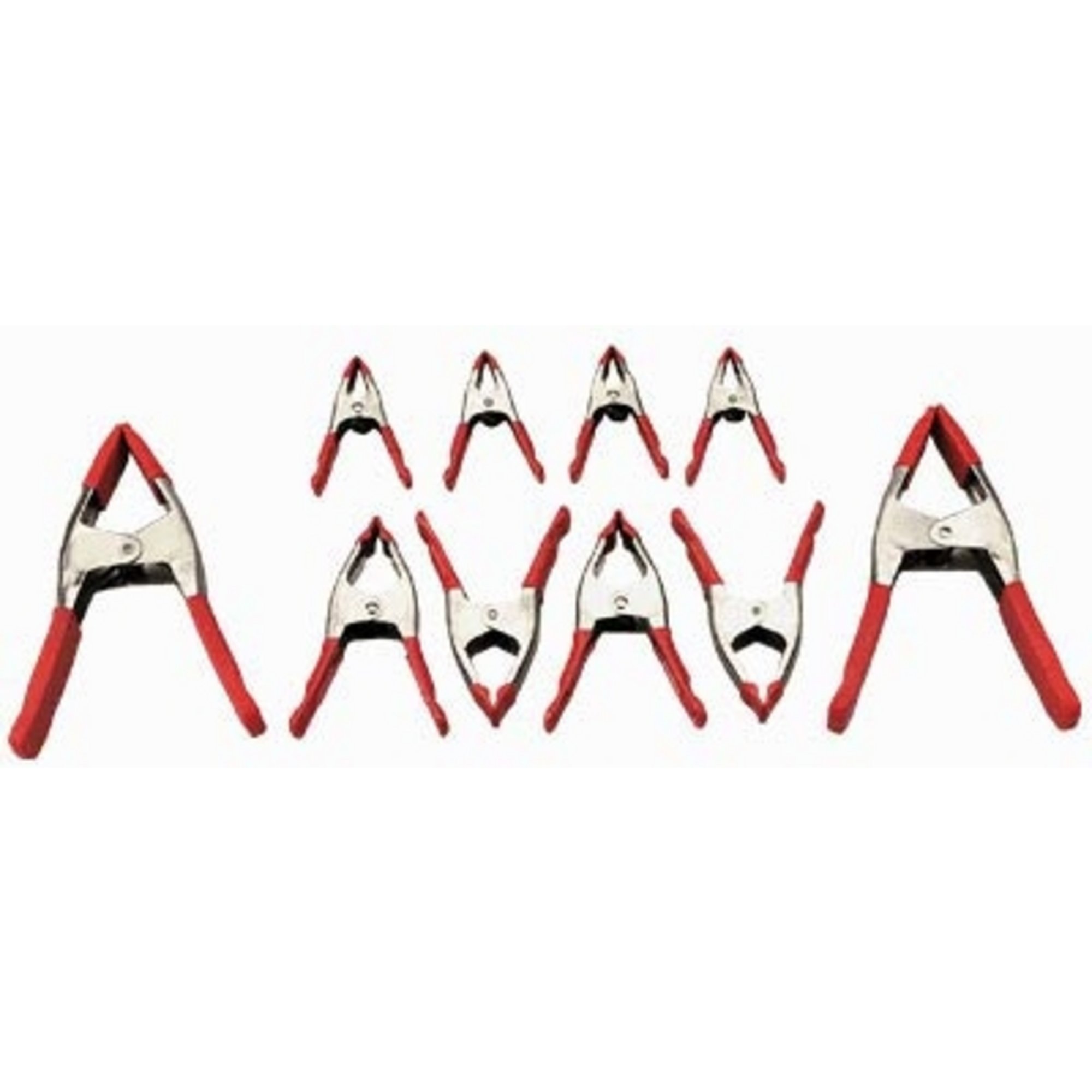 Set of 10 Steel Spring Clamps